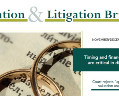 Business Valuation Services & Litigation Briefing From Wouch Maloney