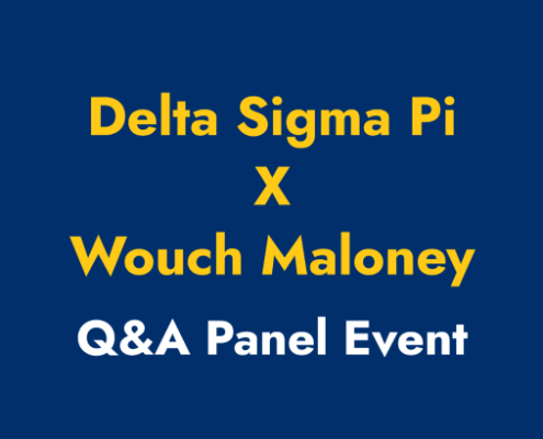 Delta Sigma Pi & the Business Advisors at Wouch Maloney Q&A Panel Event