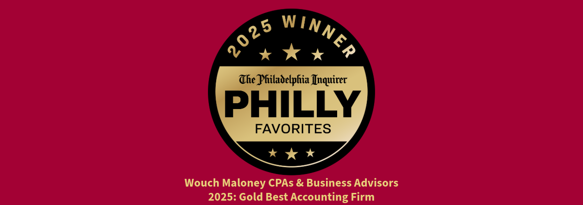 Wouch Maloney CPAs and Business Advisors is the recipient of the 2025 Gold Philly Favorites award from The Philadelphia Inquirer.